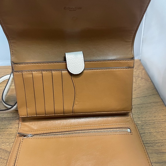 COACH HAYDEN FOLDOVER CROSSBODY MINI VINTAGE ROSE PRINT 69073 CHALK - Picture 2 of 4